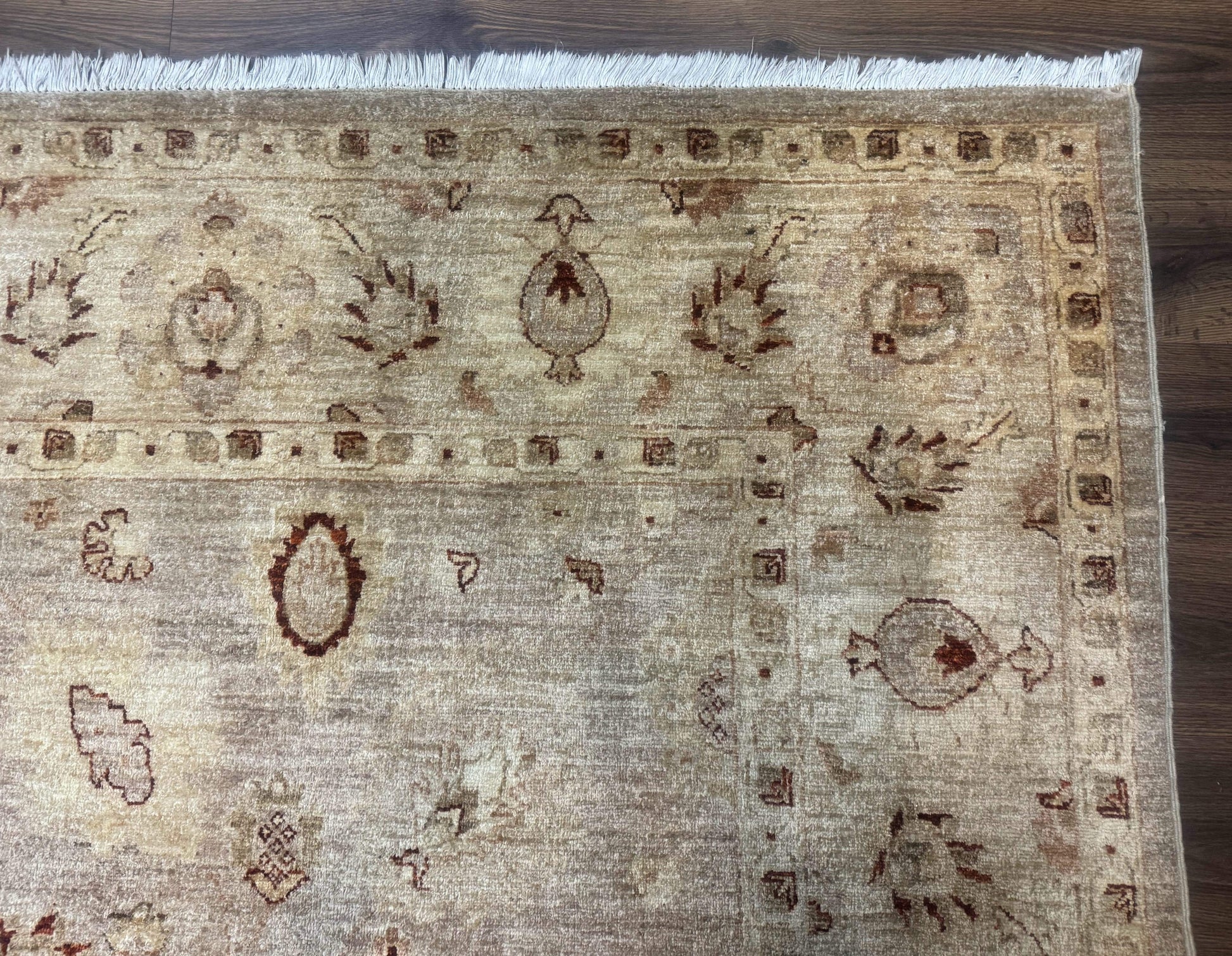 Pakistani Peshawar Rug 8x11, Indo Persian Mahal Carpet, Traditional Wool Oriental Rug - Nuvé