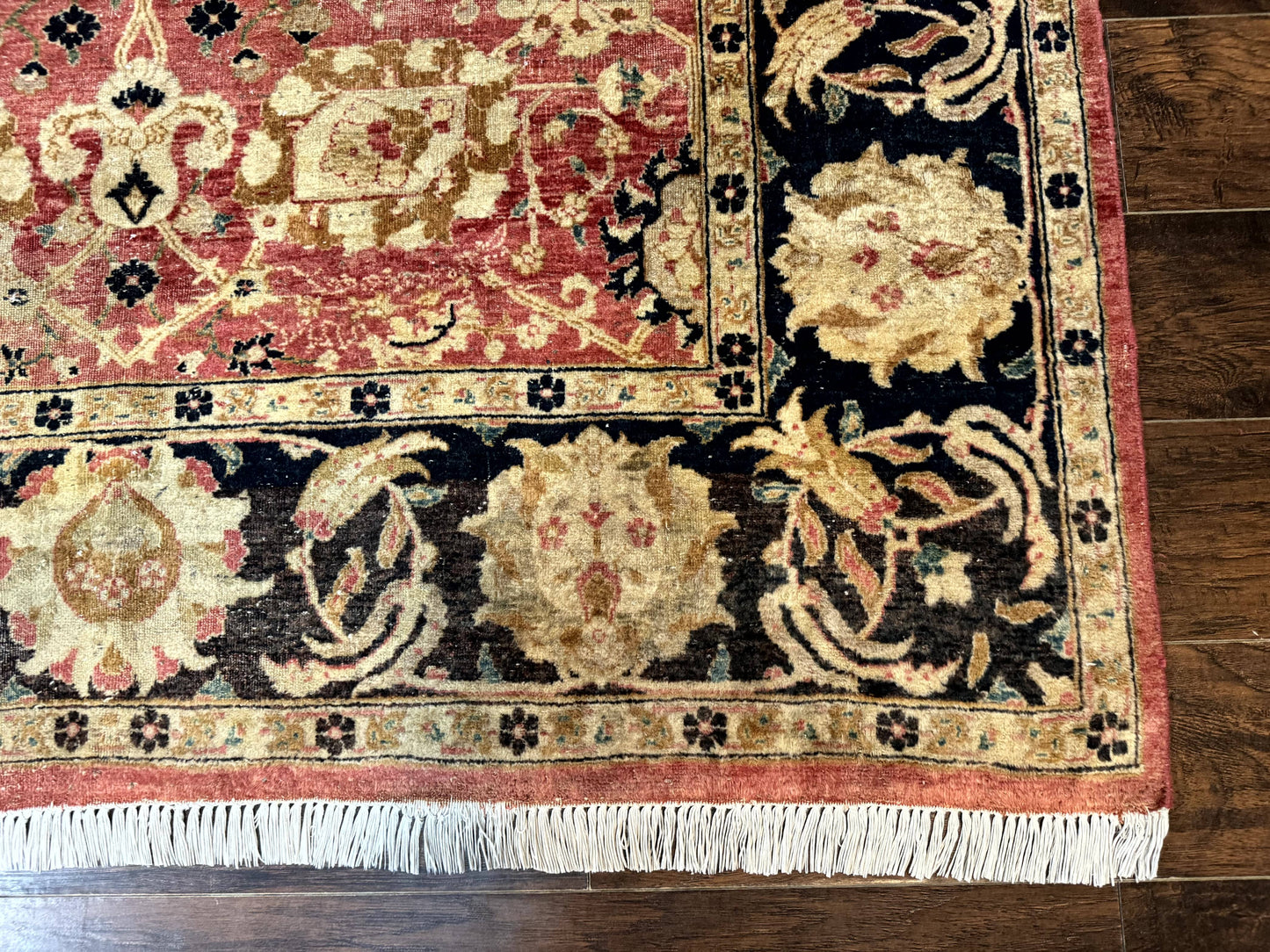 Indian Agra Rug 6x9, Allover Pattern, Traditional Wool Oriental Carpet - Nuvé