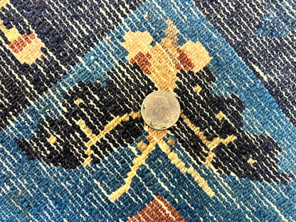 Antique Chinese Wool Rug 9x12, Large Peking Carpet, Handmade, Nichols Rug - Nuvé