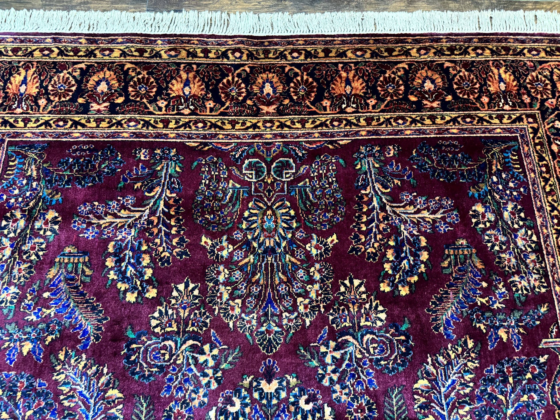Antique Karastan Rug 8.6 x 12, Wool Pile, Vintage Discontinued Karastan Sarouk Lanamar - Nuvé