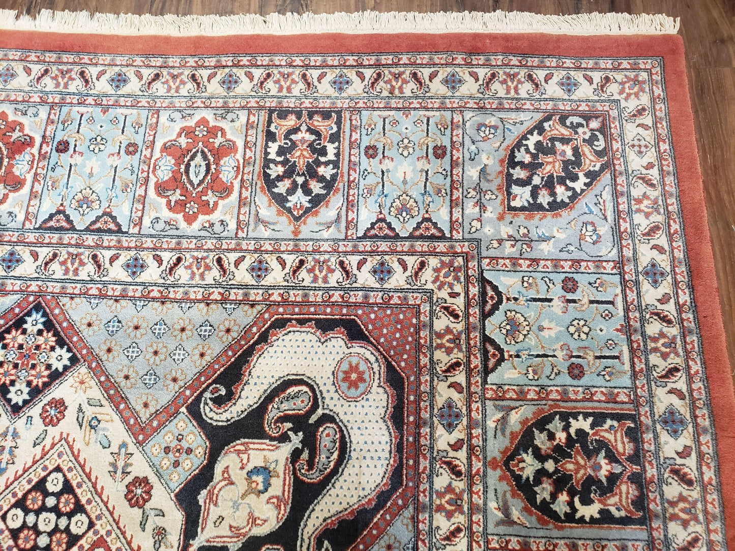 8 x11 Top Quality Veg Dye Turkish Carpet Decorative Handmade Geometric Area Rug - Nuvé
