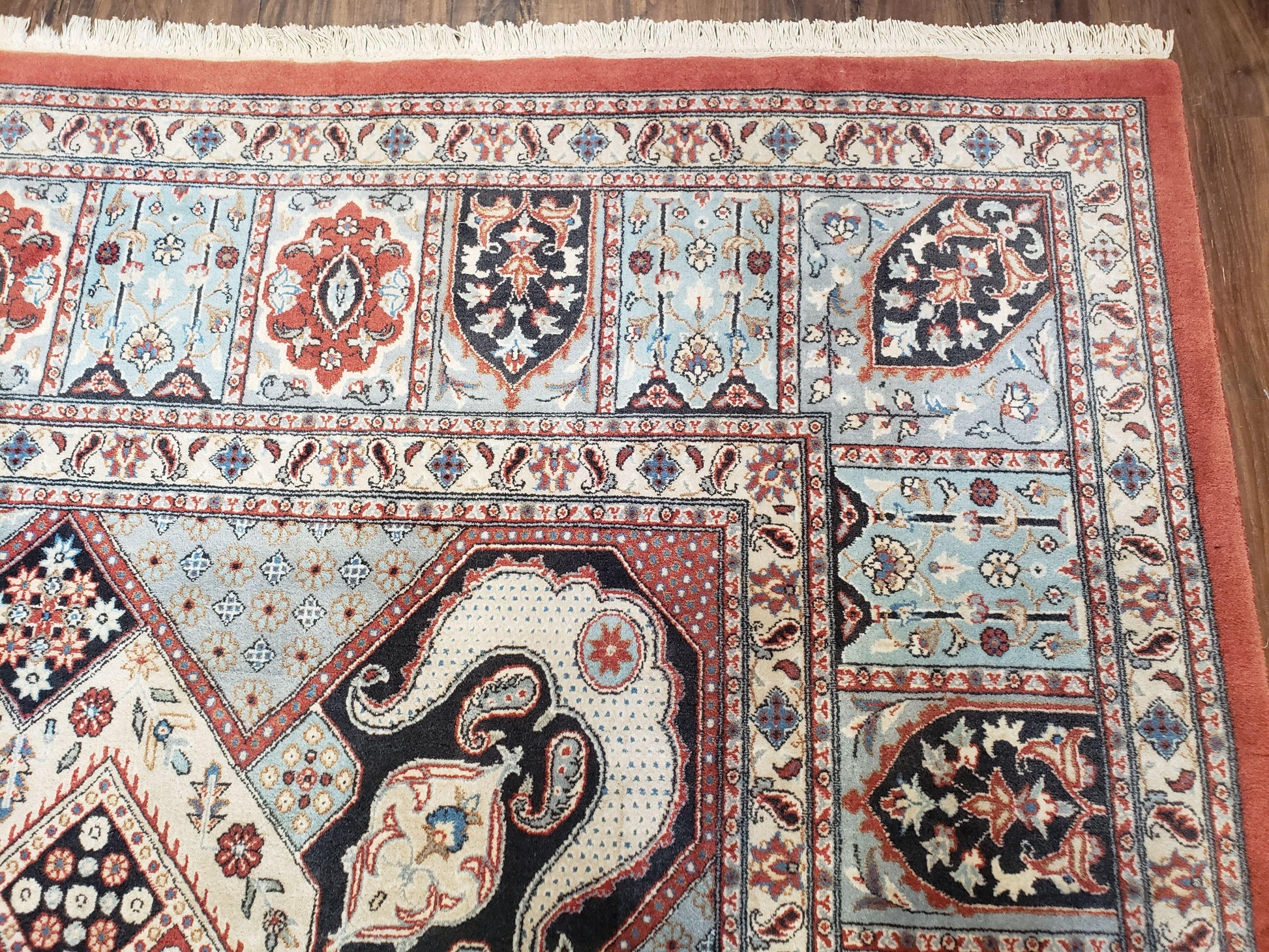 8 x11 Top Quality Veg Dye Turkish Carpet Decorative Handmade Geometric Area Rug - Nuvé
