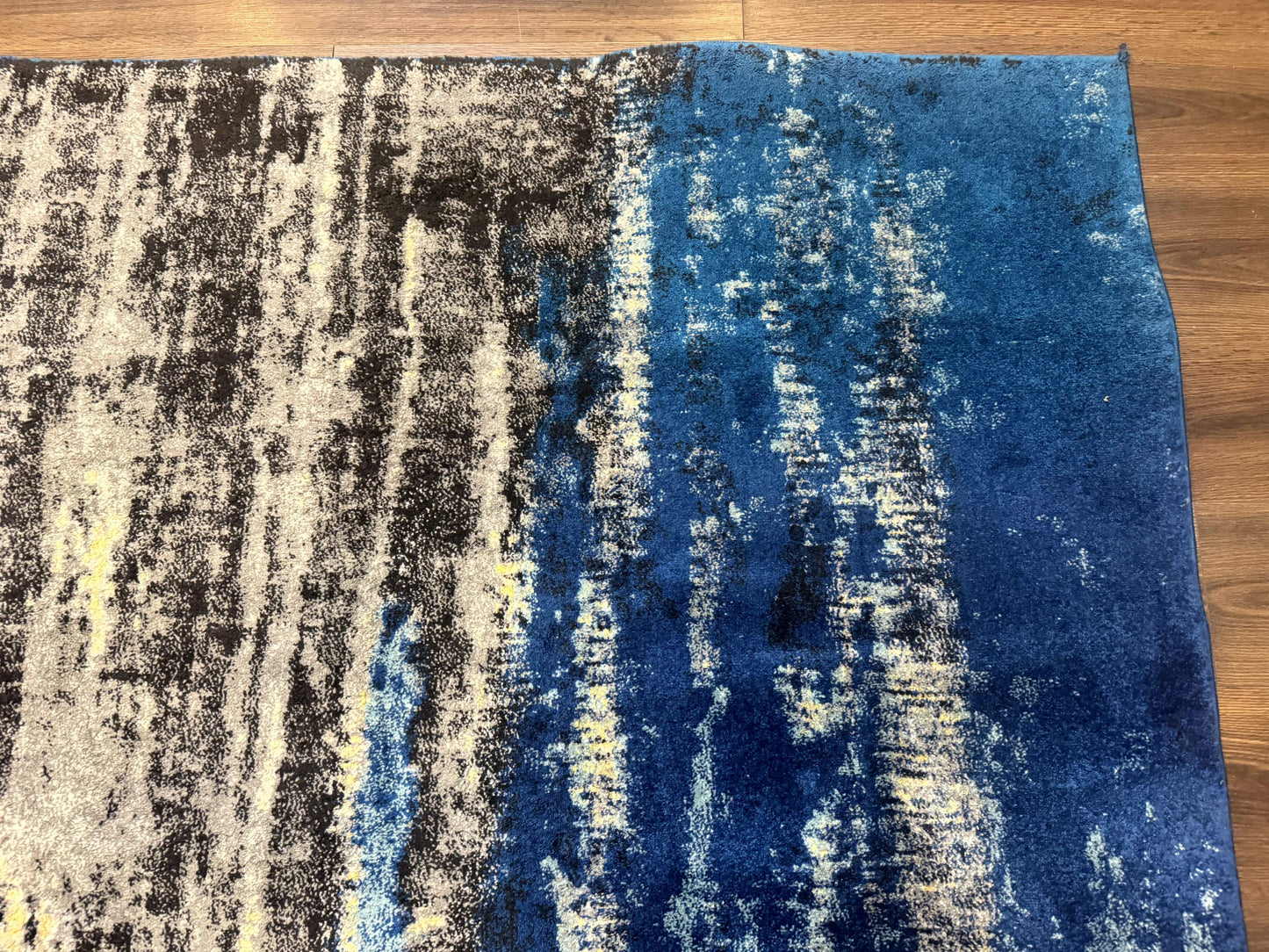 Modern Abstract Blue Area Rug 8x11 ft - Nuvé