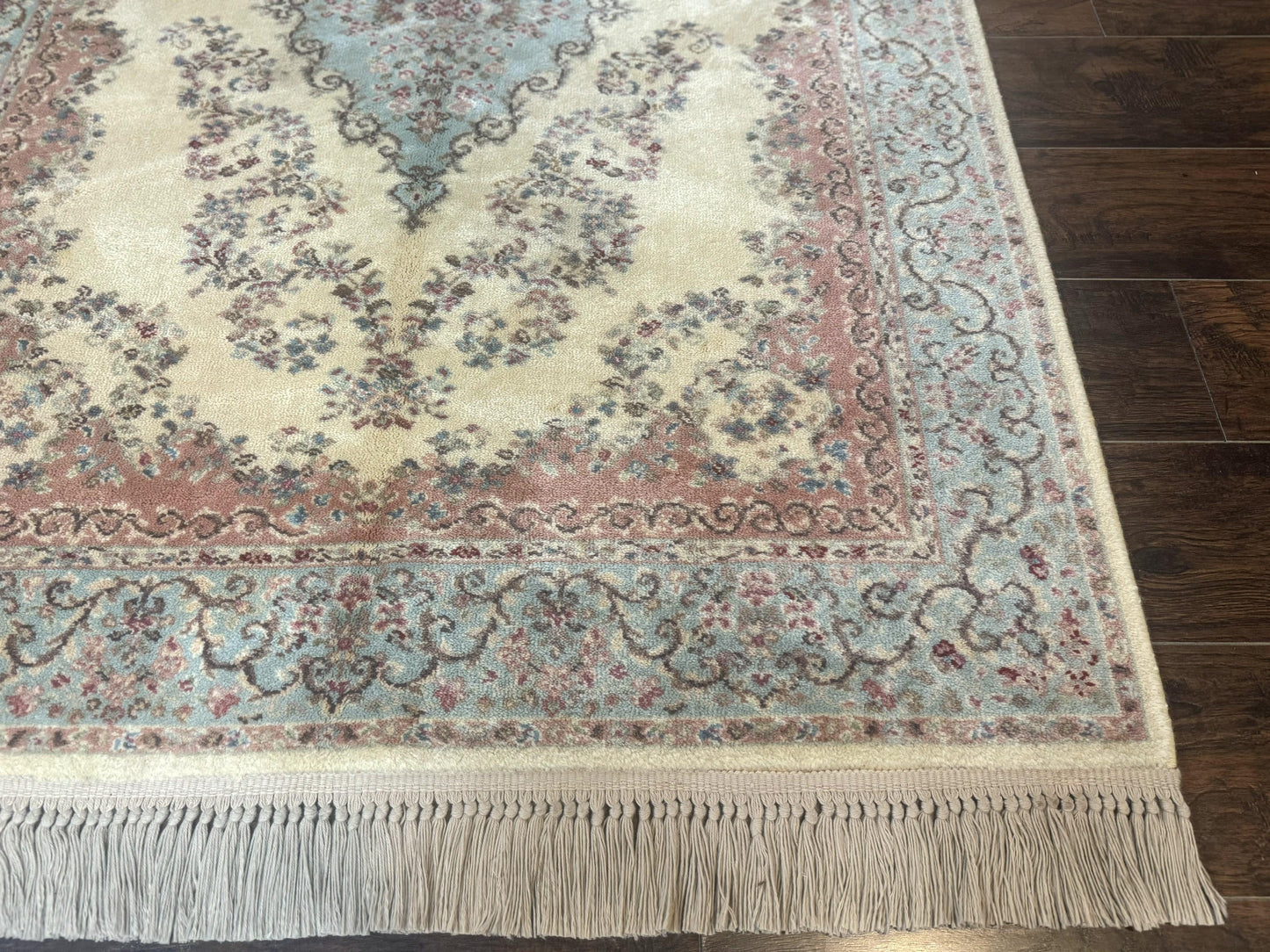 Karastan Rug 4x6, Pastel Ivory Kirman Rug #784, Wool Karastan Carpet, Original 700 Series, Vintage Karastan Area Rug, Discontinued - Nuvé