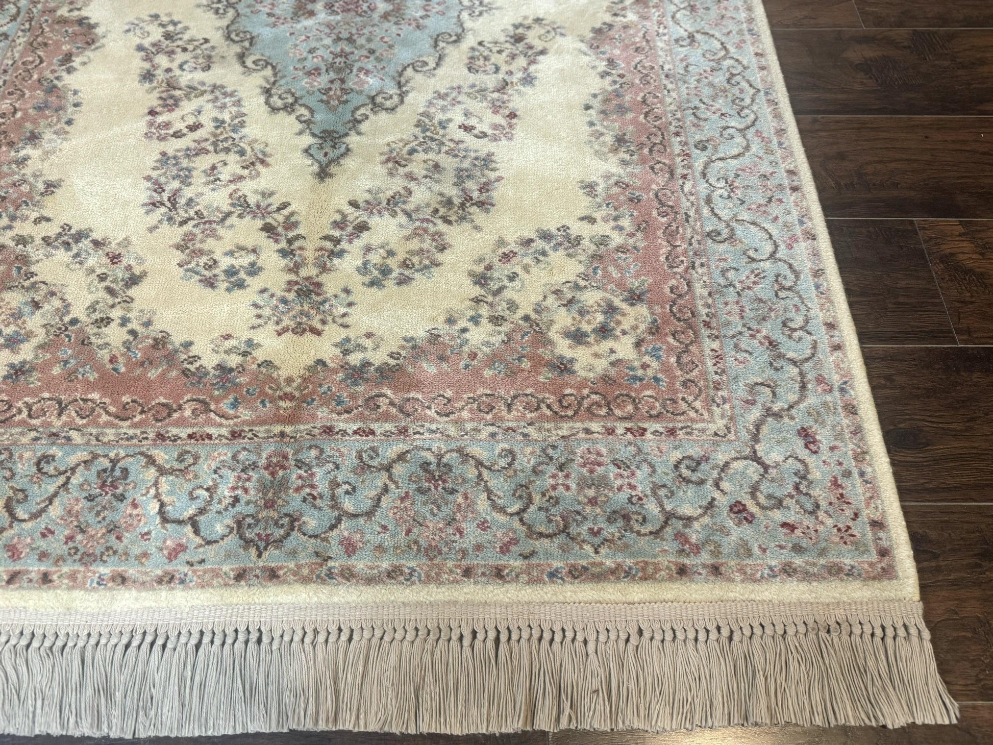 Karastan Rug 4x6, Pastel Ivory Kirman Rug #784, Wool Karastan Carpet, Original 700 Series, Vintage Karastan Area Rug, Discontinued - Nuvé