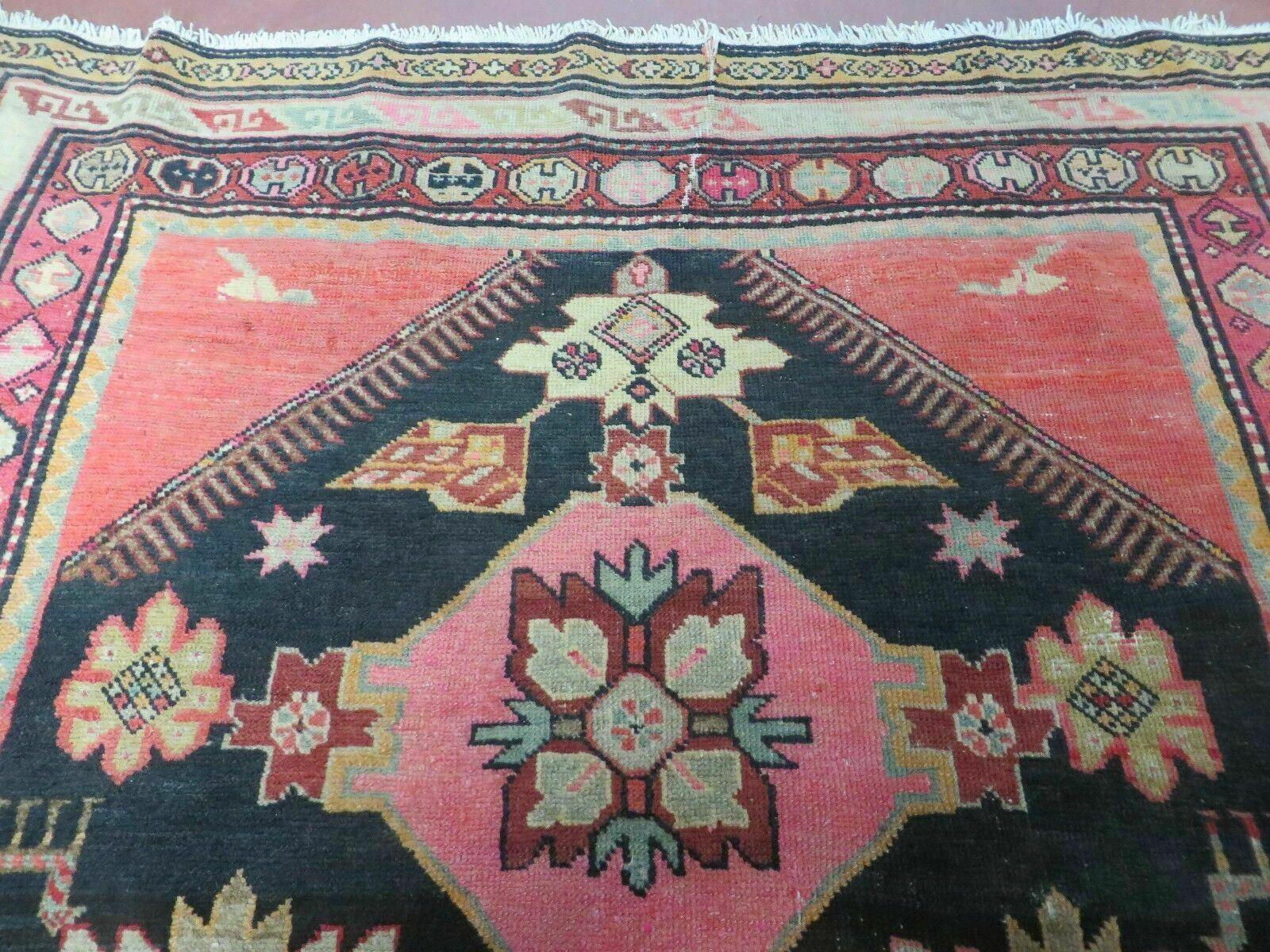 5' X 9' Antique Karabagh Caucasian Rug Handmade Wool Carpet Organic Dyes Nice - Nuvé