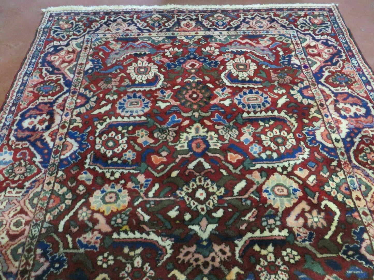 5' X 9' Antique Handmade Turkish Wool Veg Dyes Rug Nice # 107 - Nuvé