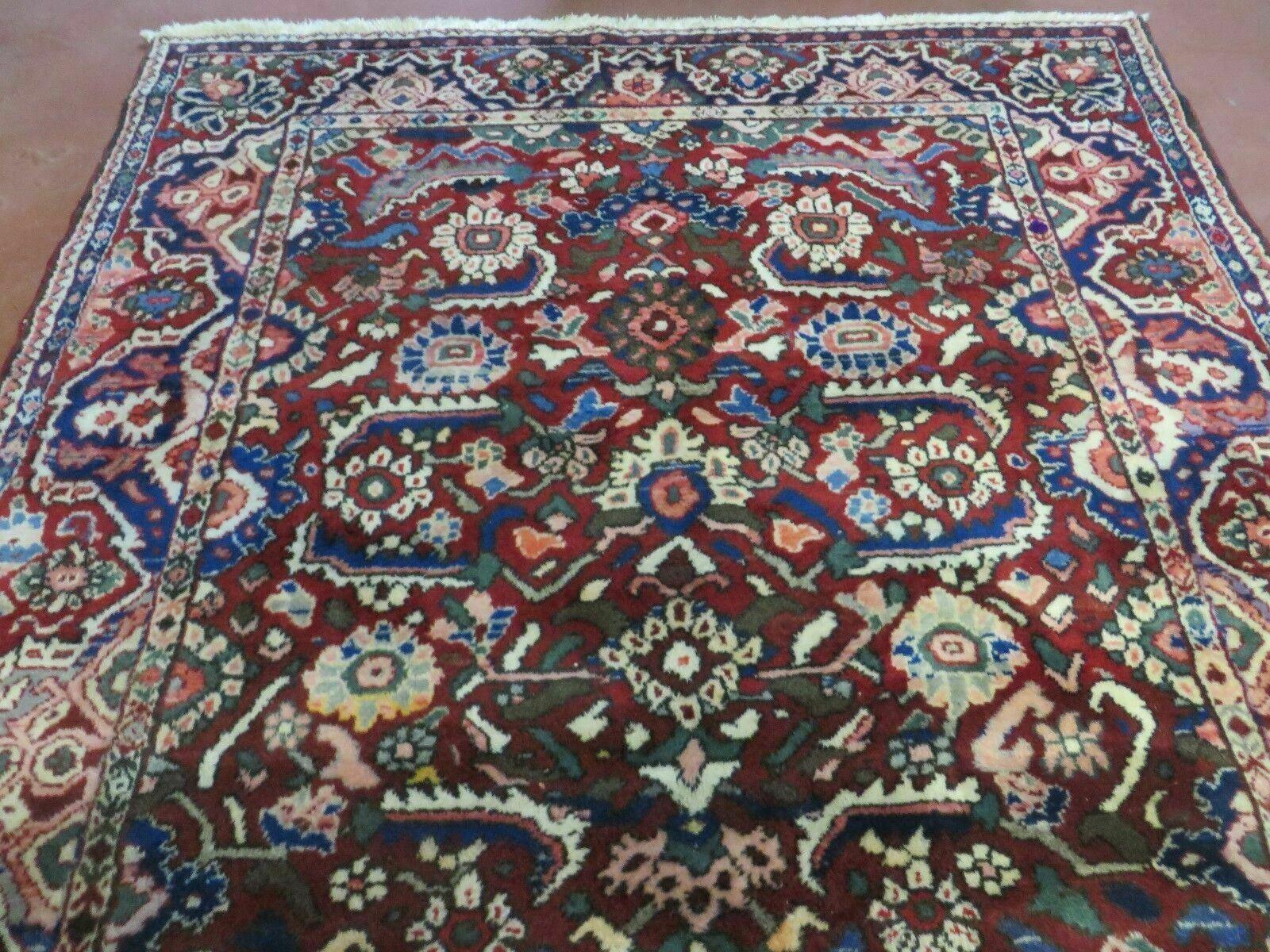 5' X 9' Antique Handmade Turkish Wool Veg Dyes Rug Nice # 107 - Nuvé