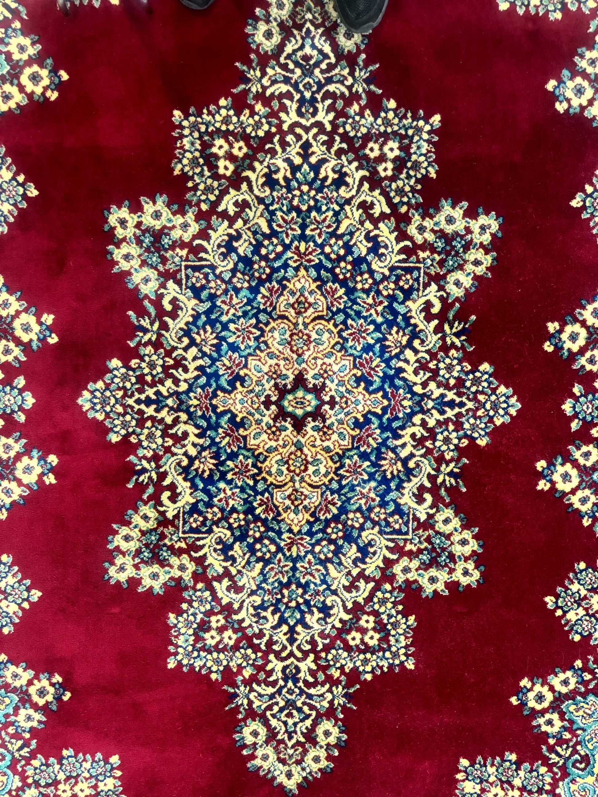 Power Loomed Persian Oriental Rug 9x12, Vintage Wool Pile, Kirman Design - Nuvé