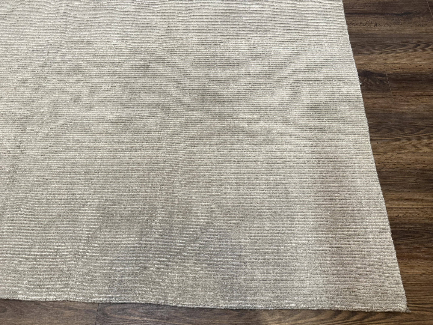 Tibetan Rug 8x10 Taupe Handmade Wool Modern Contemporary Carpet - Nuvé