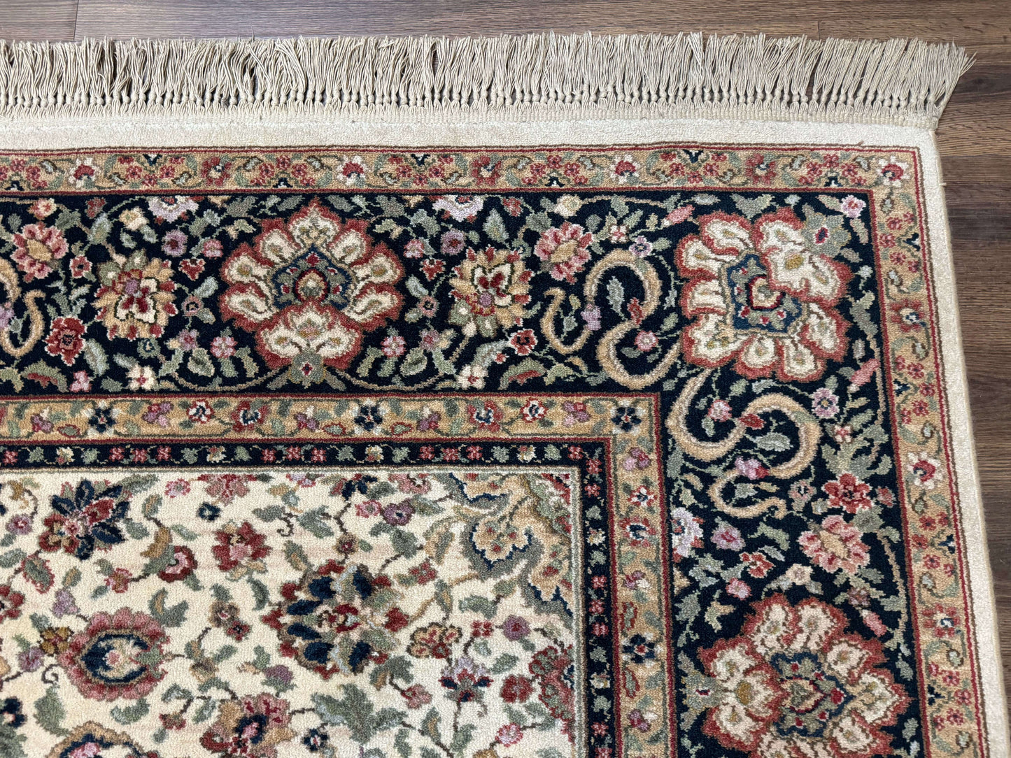 Karastan Rug 8.8 x 12 Ivory Indo Kirman #700/706, Wool Original Series - Nuvé