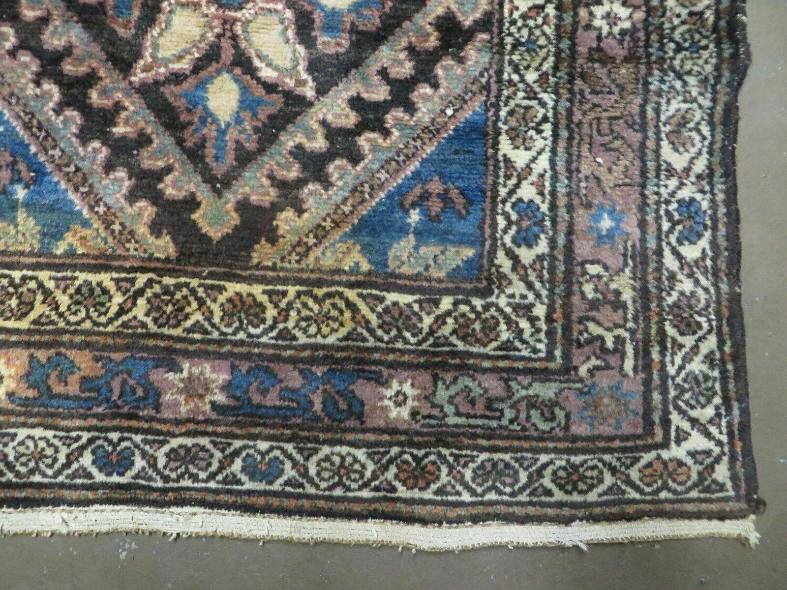 3' X 6' Antique Handmade India Floral Oriental Wool Rug Veg Dyes Nice - Nuvé