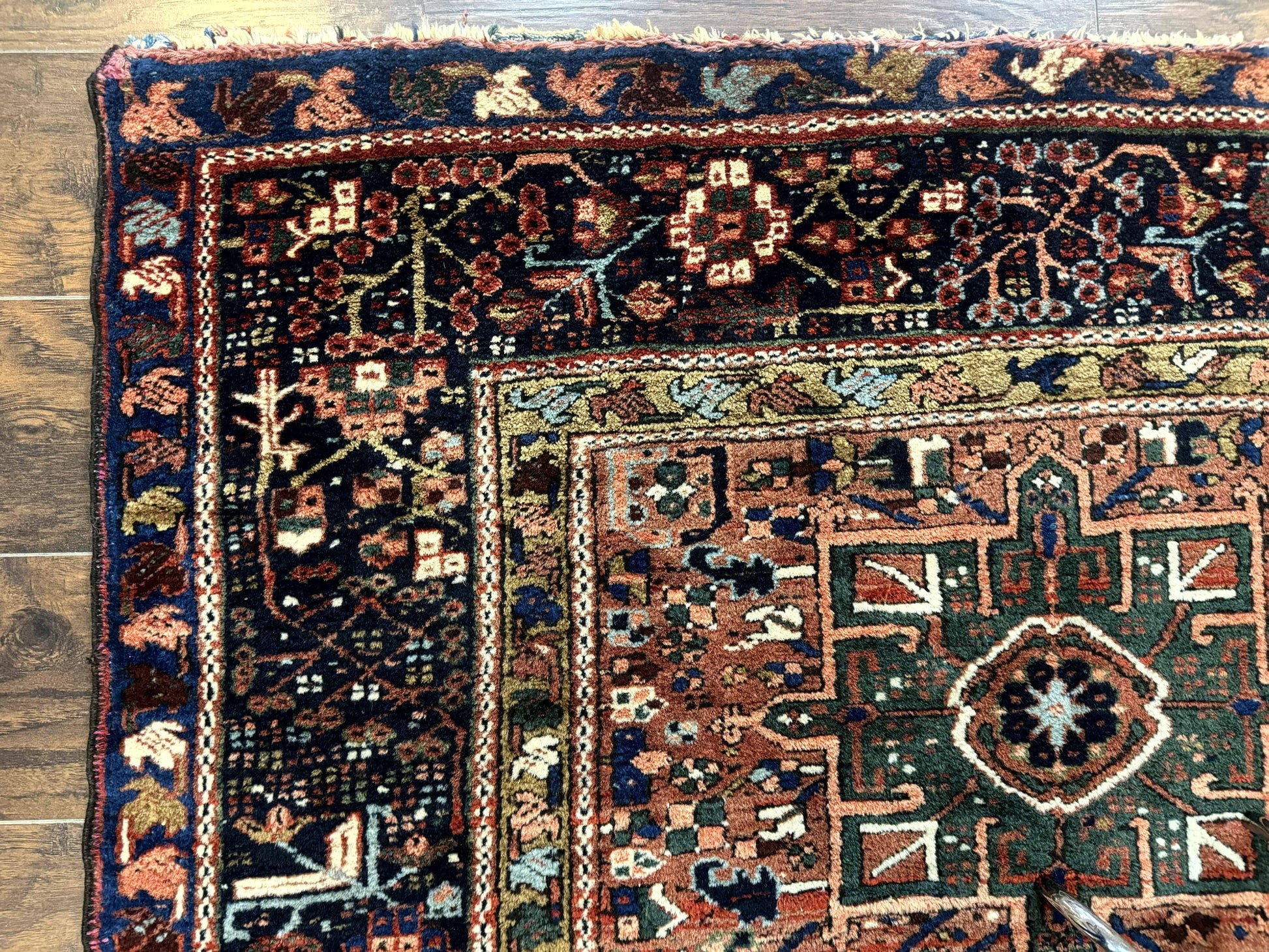 Antique Persian Karajeh Heriz Rug 5x6 - Nuvé