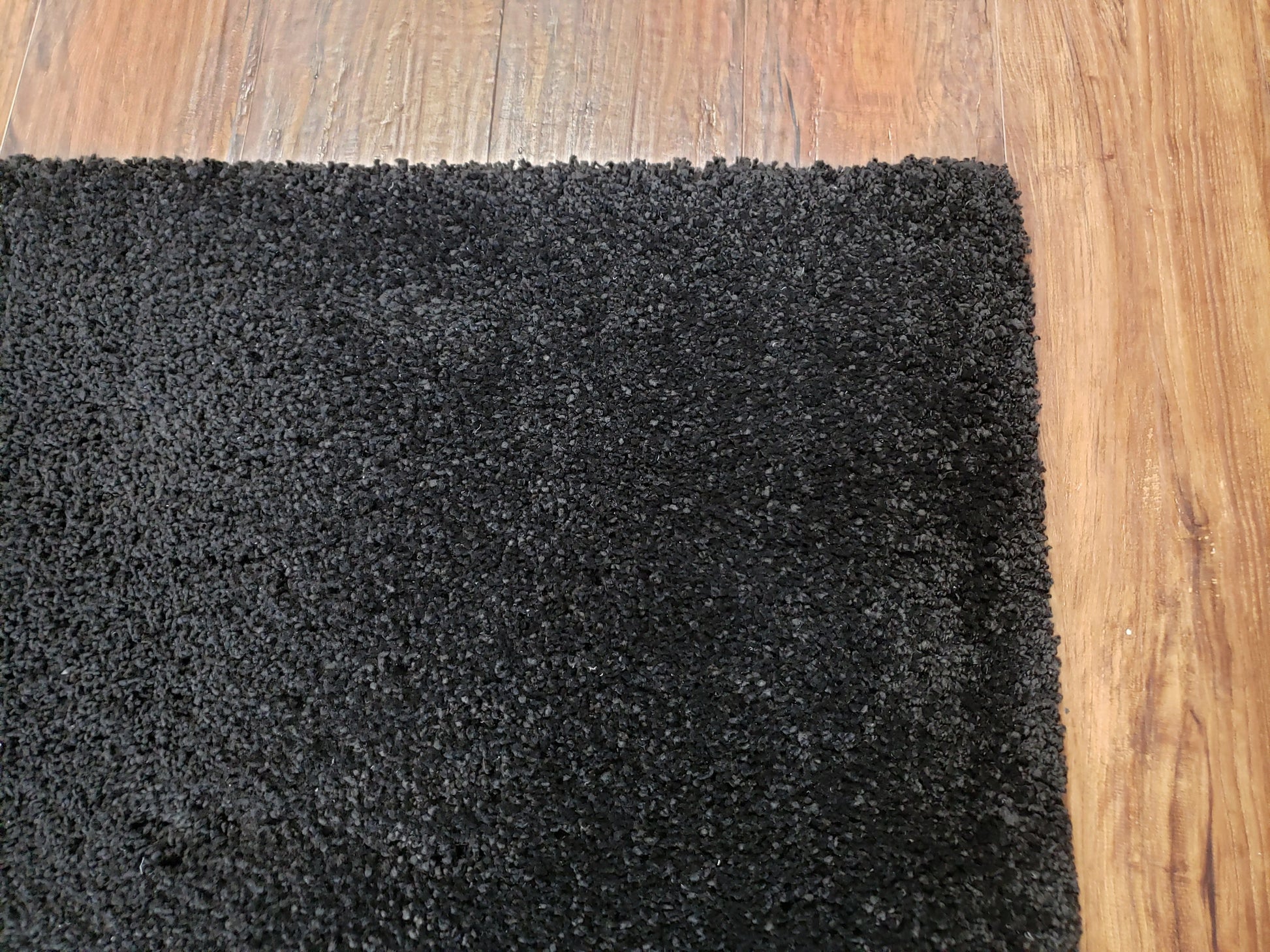 Black Shag Rug 8x10, Savafieh Milan Fluffy Black Carpet, Room Sized Shag Rug, Modern Contemporary Rug, Soft Living Room Rug, Bedroom Rug - Nuvé