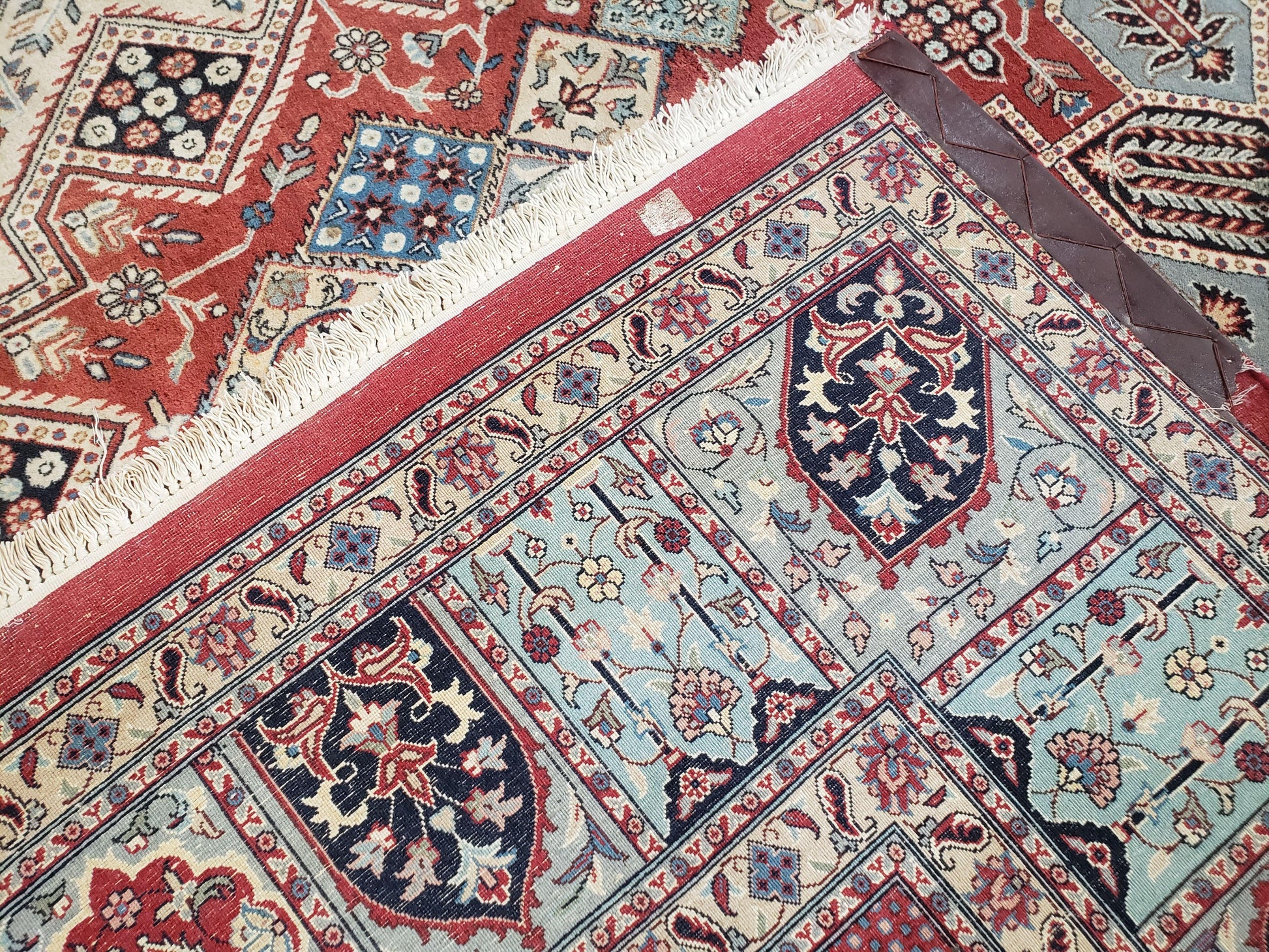 8 x11 Top Quality Veg Dye Turkish Carpet Decorative Handmade Geometric Area Rug - Nuvé