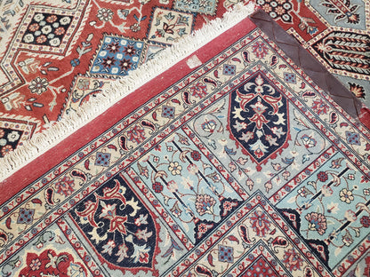 8 x11 Top Quality Veg Dye Turkish Carpet Decorative Handmade Geometric Area Rug - Nuvé