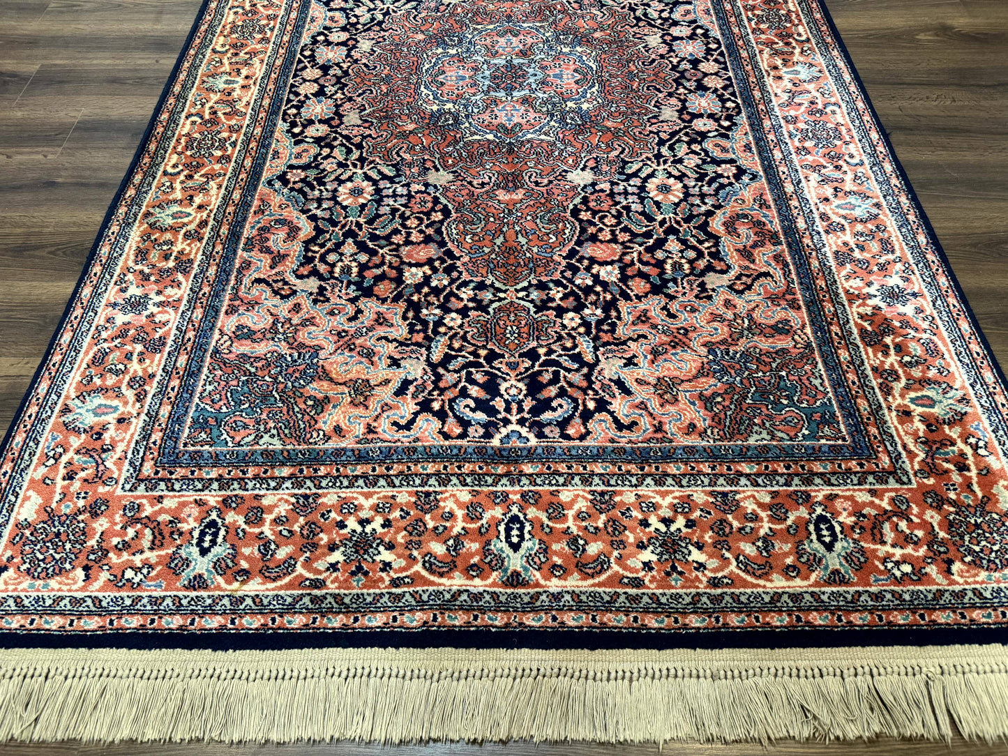 Karastan Rug 5.9 x 9, Kashan Medallion #741, Original Collection 700 Series, Discontinued, Wool Pile - Nuvé