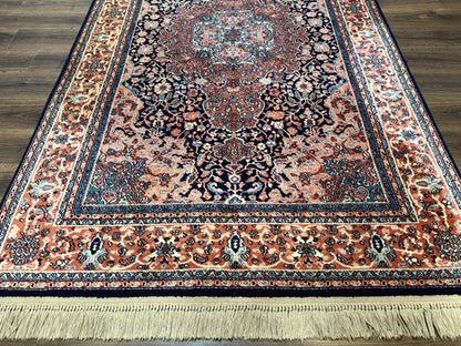 Karastan Rug 5.9 x 9, Kashan Medallion #741, Original Collection 700 Series, Discontinued, Wool Pile - Nuvé