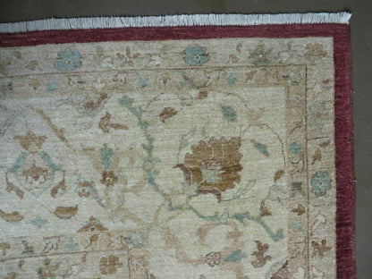 10' X 14' Vintage Handmade PESHAVAR CHOBI Pakistani Agra Wool Carpet Nice