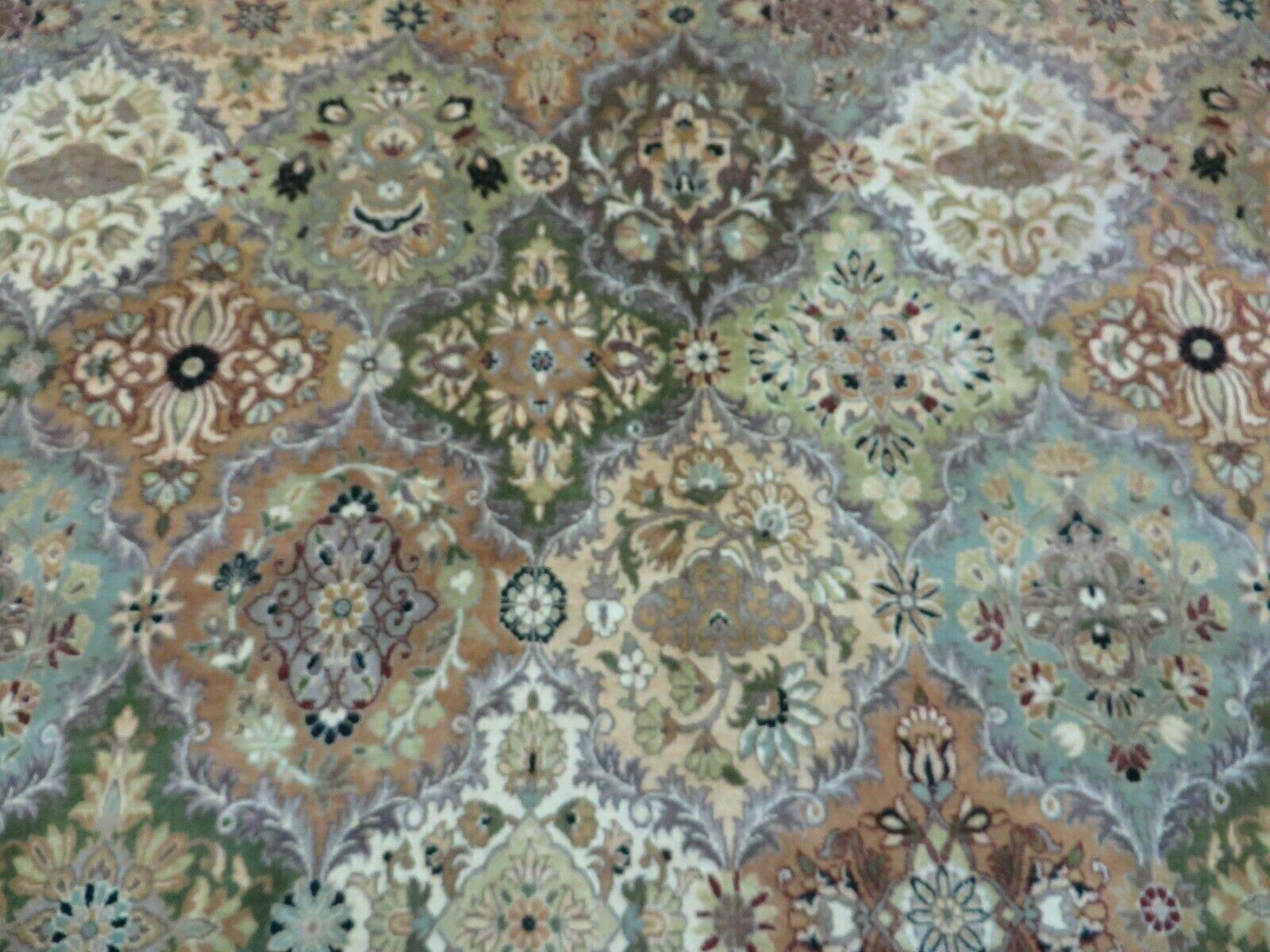 8' X 10' Safavieh Handmade Pakistan Oriental Floral Wool Rug Hand Knotted Organic - Nuvé