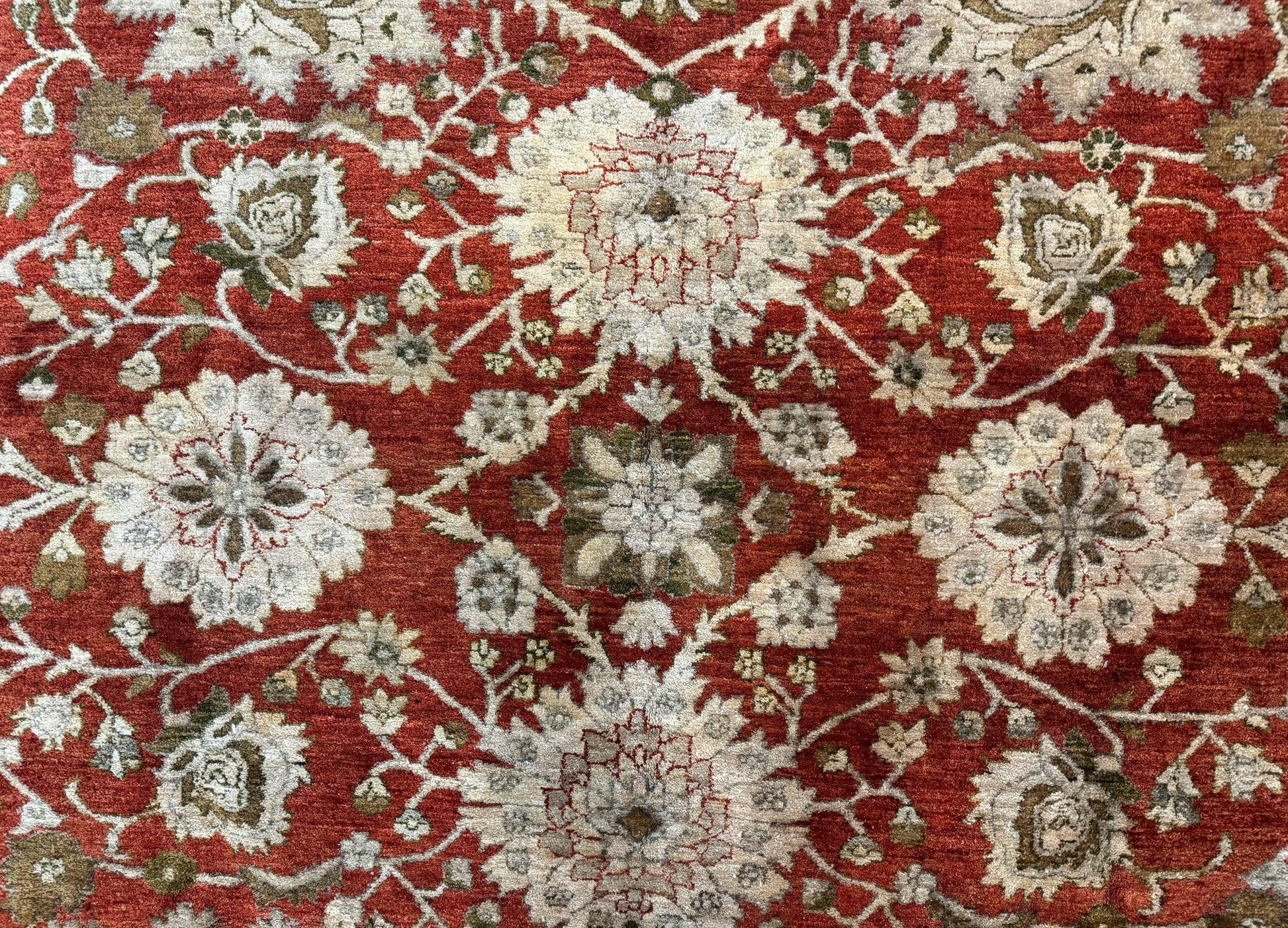 Pakistani Peshawar Rug 10x13, Burnt Orange, Large Handmade Wool Carpet - Nuvé