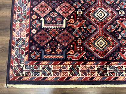 Karastan Rug 5x8, Yuruk Collection #530, Geometric Tribal Wool Pile Vintage Carpet - Nuvé