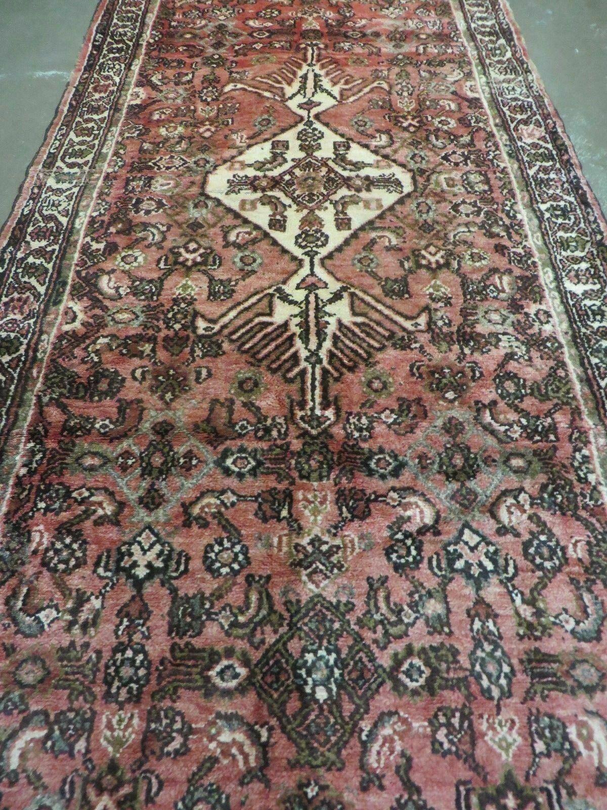 Persian Runner Rug 3.8 x 10, Red, Vintage - Nuvé