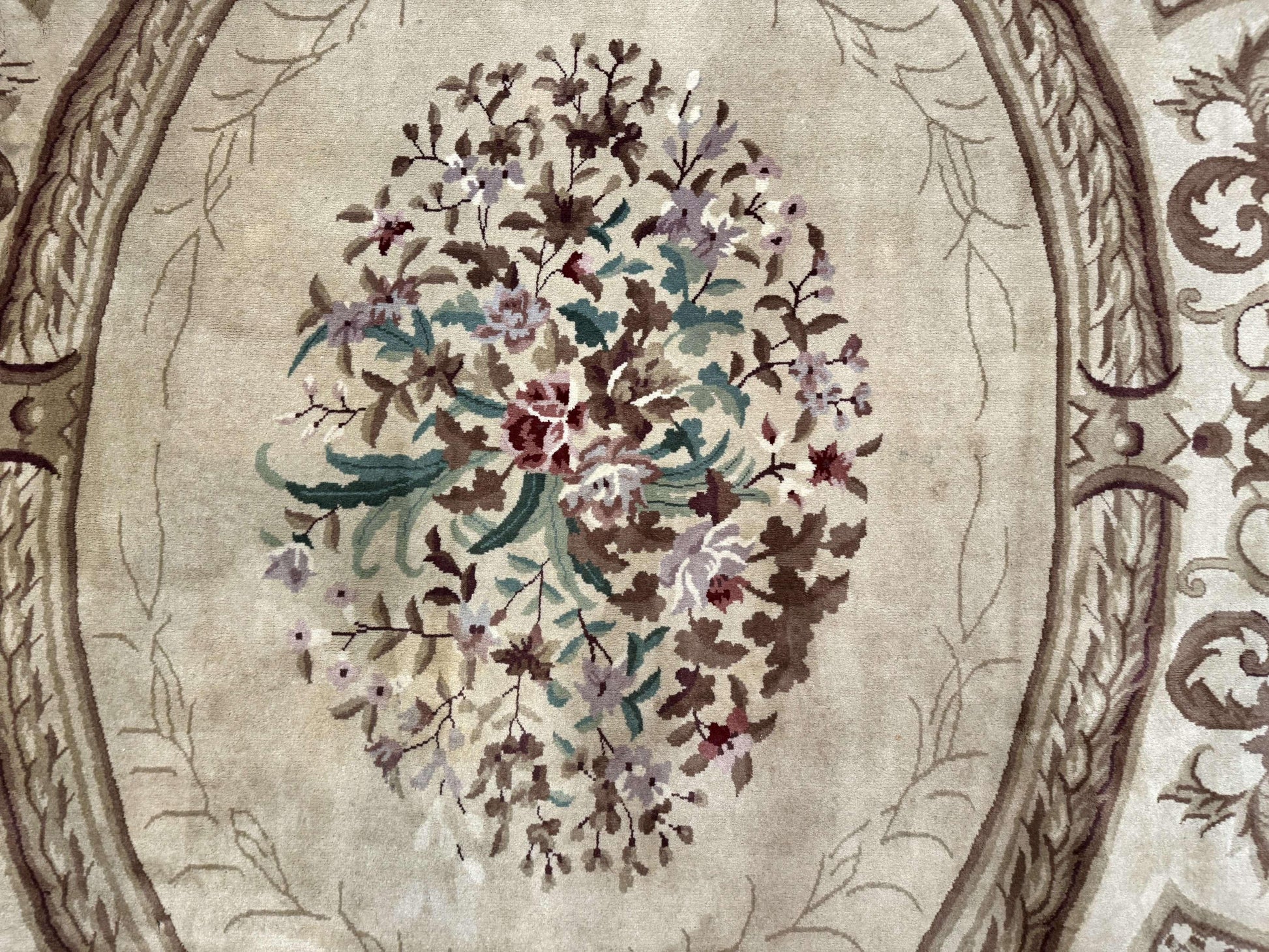 Palace Size Aubusson Rug 12x18, Extra Large, French European Carpet, Soft Wool Pile, Elegant - Nuvé