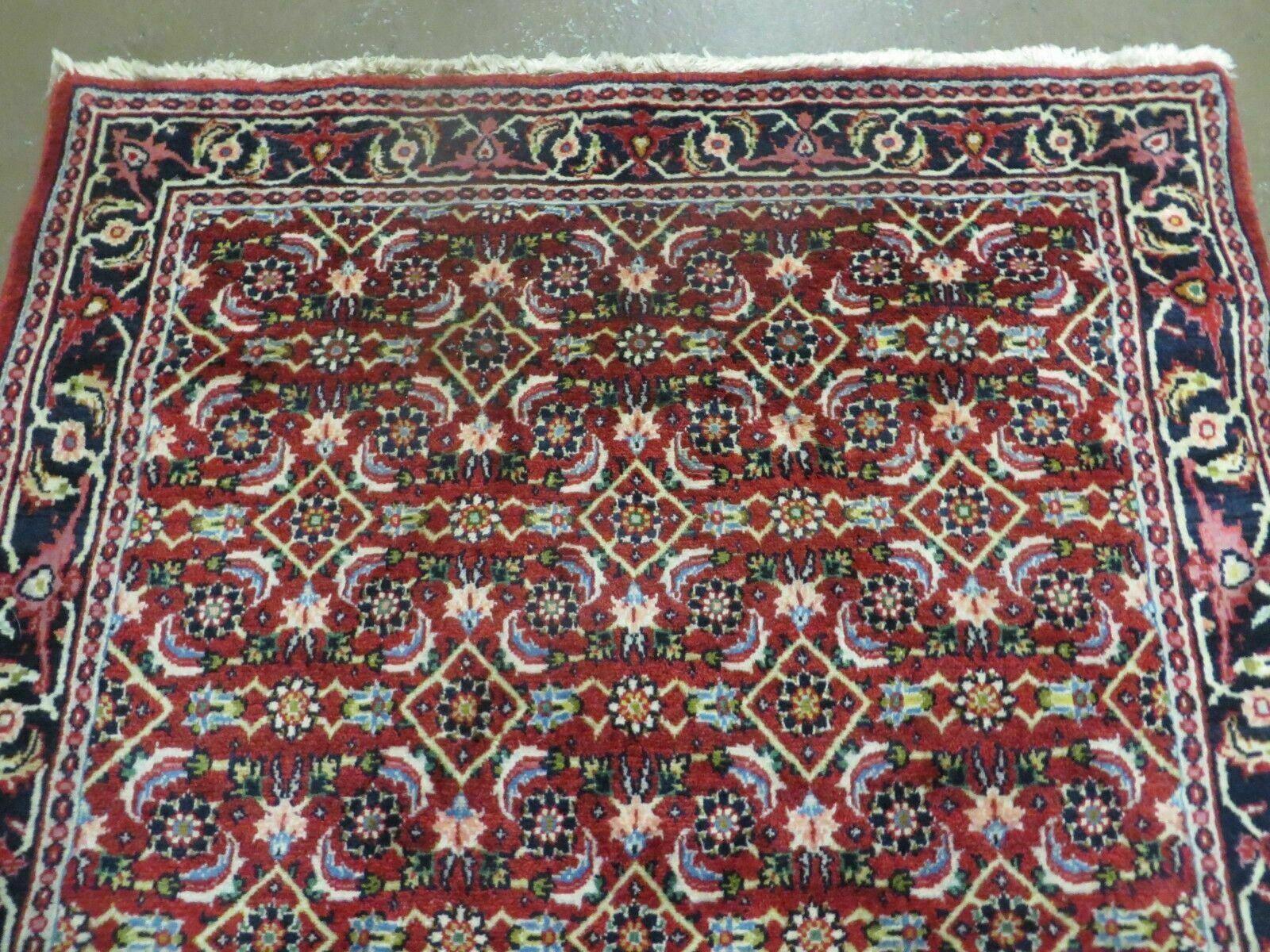 3' X 5' Handmade Knotted Indian Amritsar Floral Oriental Wool Red Rug Organic Nice - Nuvé