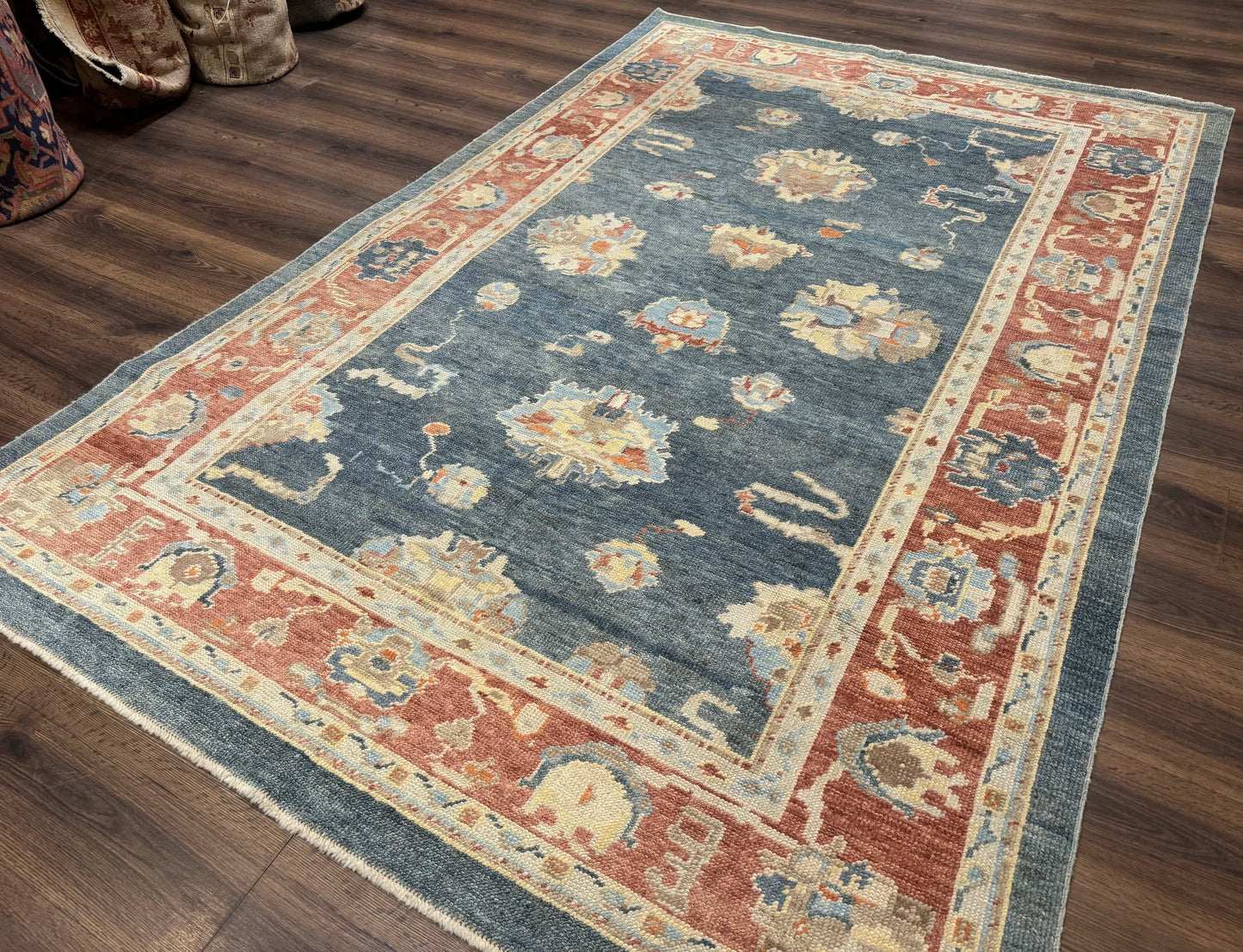 Turkish Oushak Rug 6x9, Sultanabad Carpet, Medium Size Oriental Rug - Nuvé
