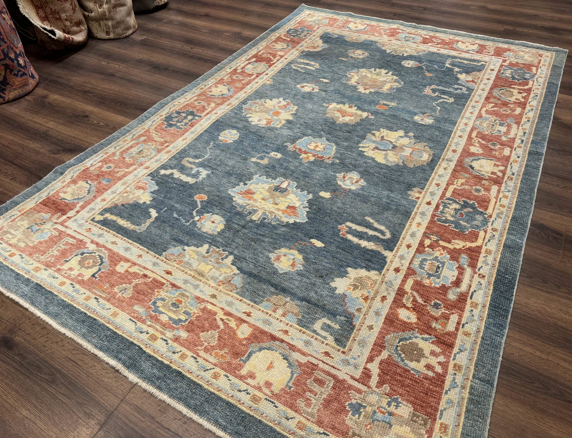 Turkish Oushak Rug 6x9, Sultanabad Carpet, Medium Size Oriental Rug - Nuvé