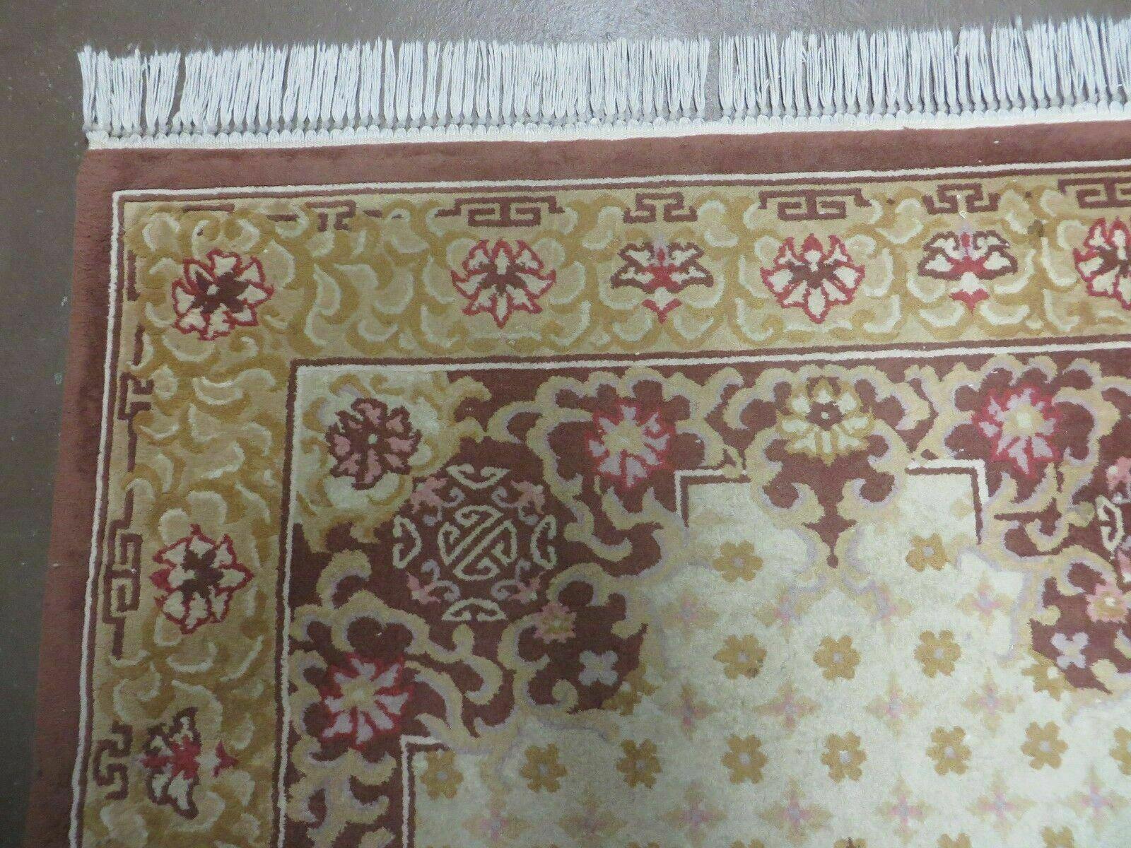 Vintage Chinese Wool Rug 4x6 - Nuvé