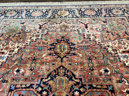Karastan Rug 8.8 x 12, Karastan Heriz #726, Wool Pile Karastan Area Rug, Rare Hard to Find, Original 700 Series - Nuvé
