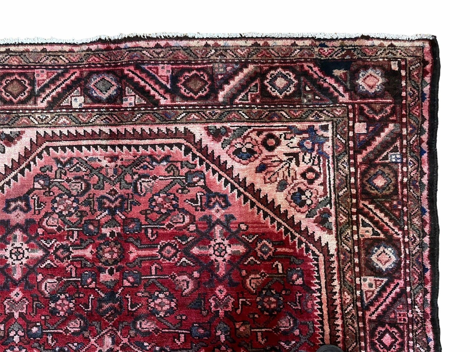 5.5 X 10 Antique Handmade Wool Tribal Gallery Rug All Over Red Runner Corridor - Nuvé