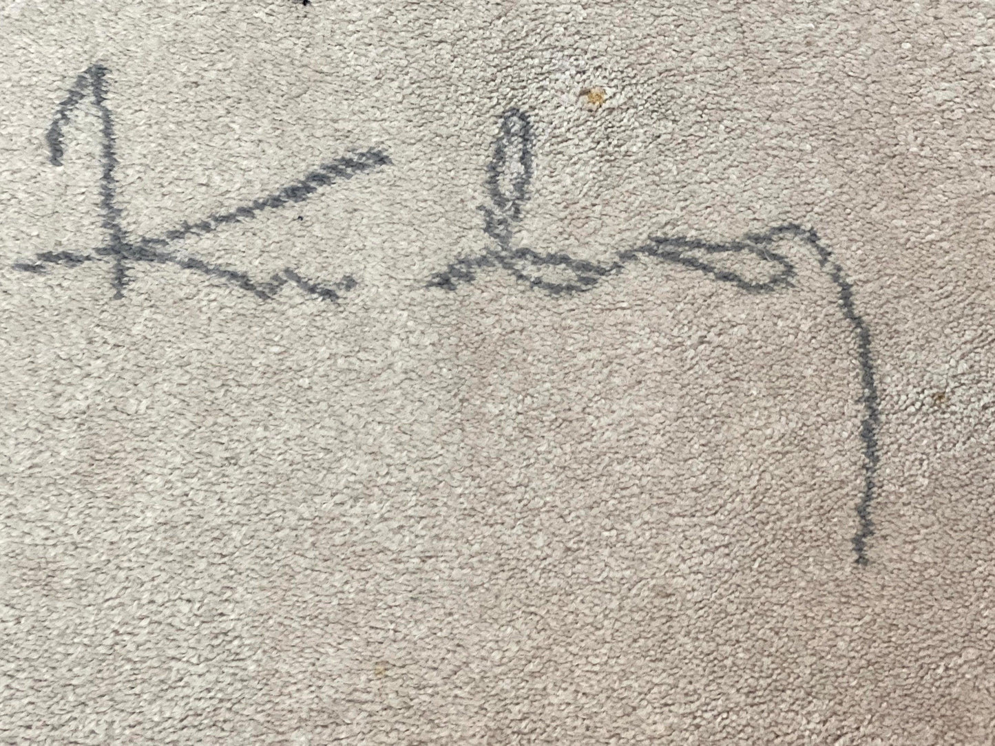Danish Rya Shag Rug 6x9, EGE Axminster Carpet, Ivory, Modern Abstract Rug, Signed by Designer - Nuvé