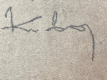 Danish Rya Shag Rug 6x9, EGE Axminster Carpet, Ivory, Modern Abstract Rug, Signed by Designer - Nuvé