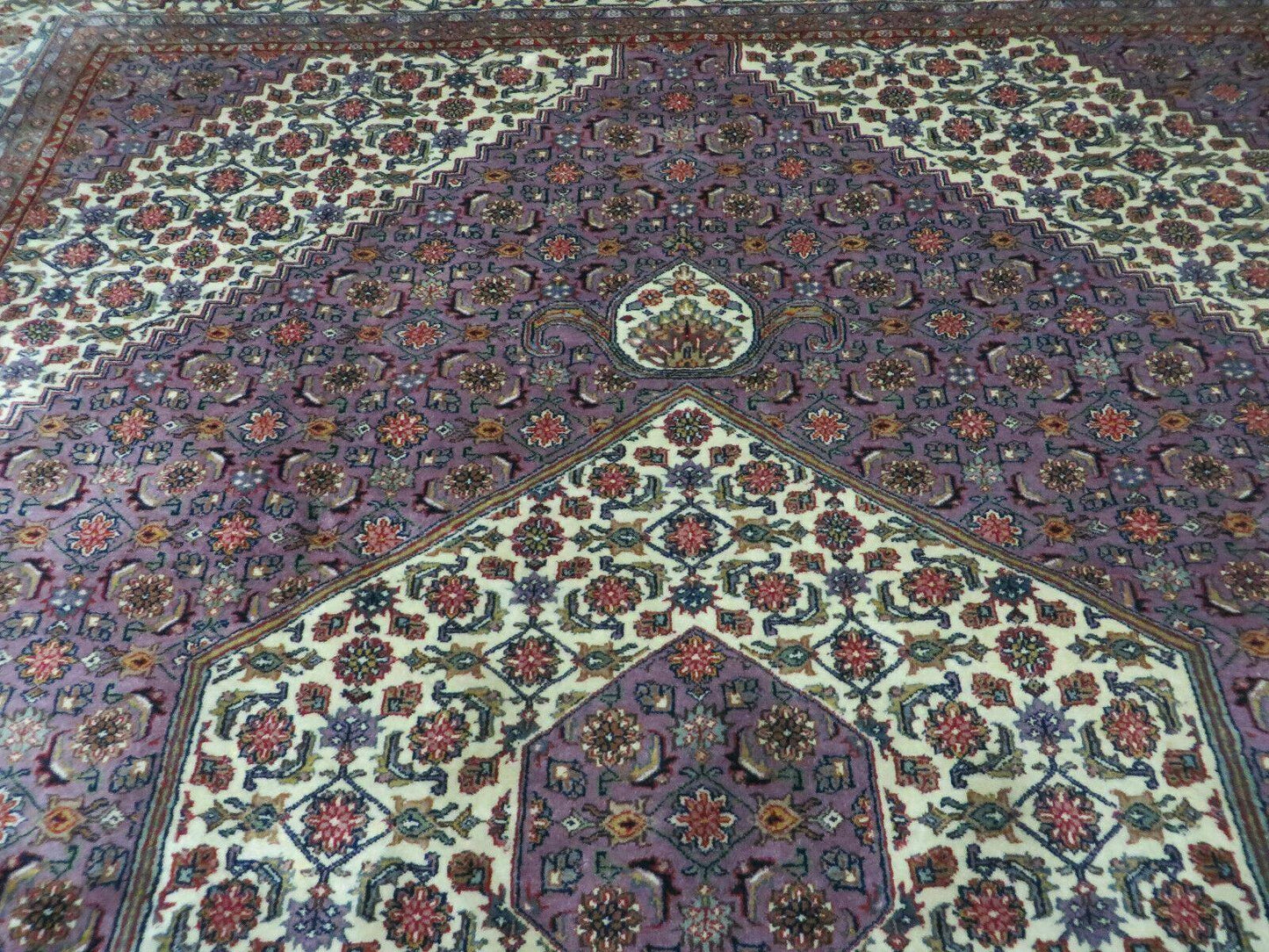 8' X 10' Vintage Fine Handmade India Wool Rug Hand Knotted Carpet Detailed Nice - Nuvé