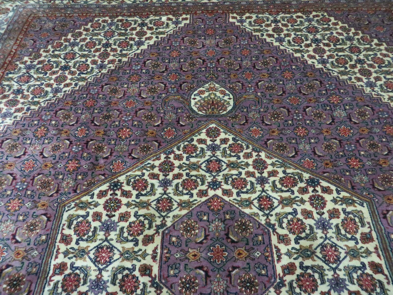 8' X 10' Vintage Fine Handmade India Wool Rug Hand Knotted Carpet Detailed Nice - Nuvé