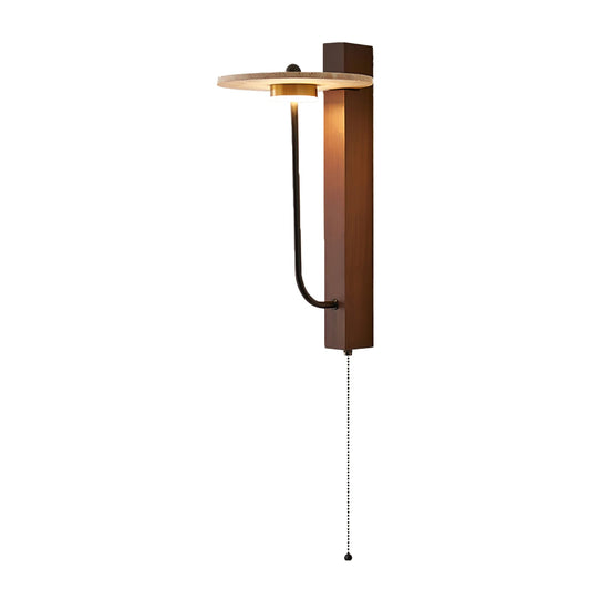 French Yellow Travertine Wall Lamp - Nuvé