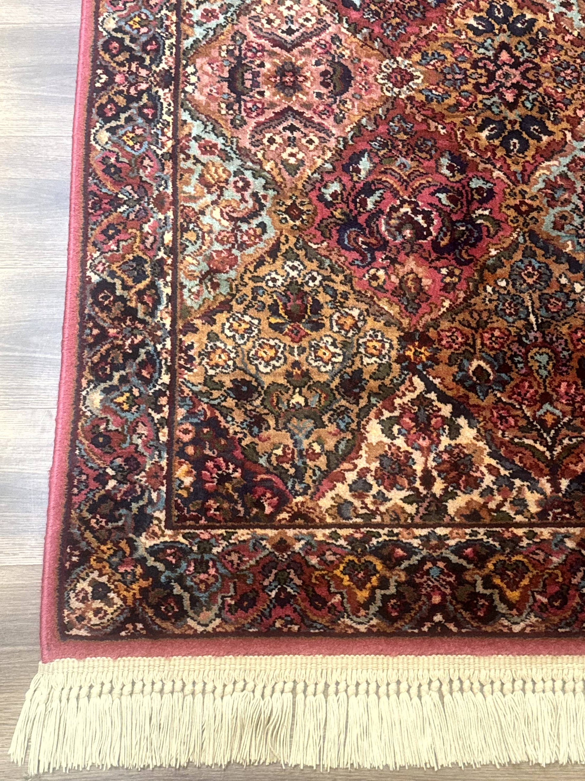 Karastan Rug 3x5 Multicolor Panel Kirman #717, Original 700 Series, Wool Pile, Discontinued - Nuvé