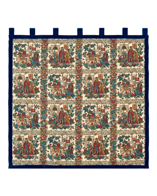 Vintage European Tapestry 4x4, Medievel Design