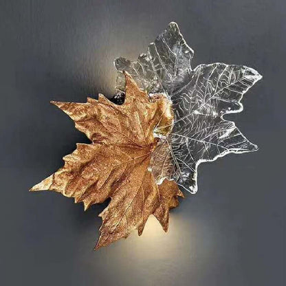 Leaf-shaped Crystal Wall Light - Nuvé