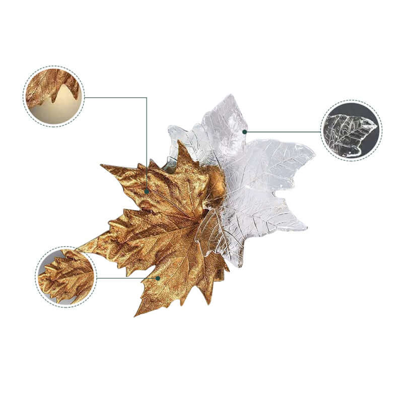 Leaf-shaped Crystal Wall Light - Nuvé