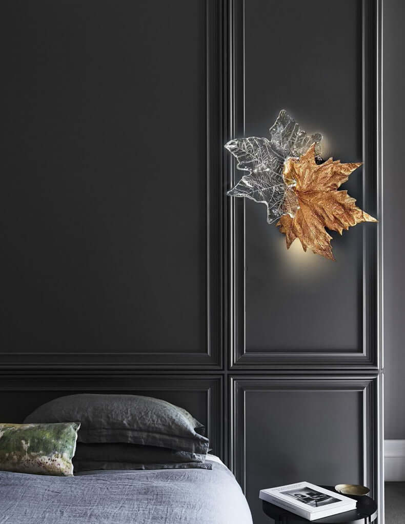 Leaf-shaped Crystal Wall Light - Nuvé