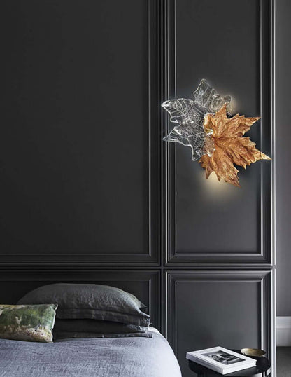 Leaf-shaped Crystal Wall Light - Nuvé