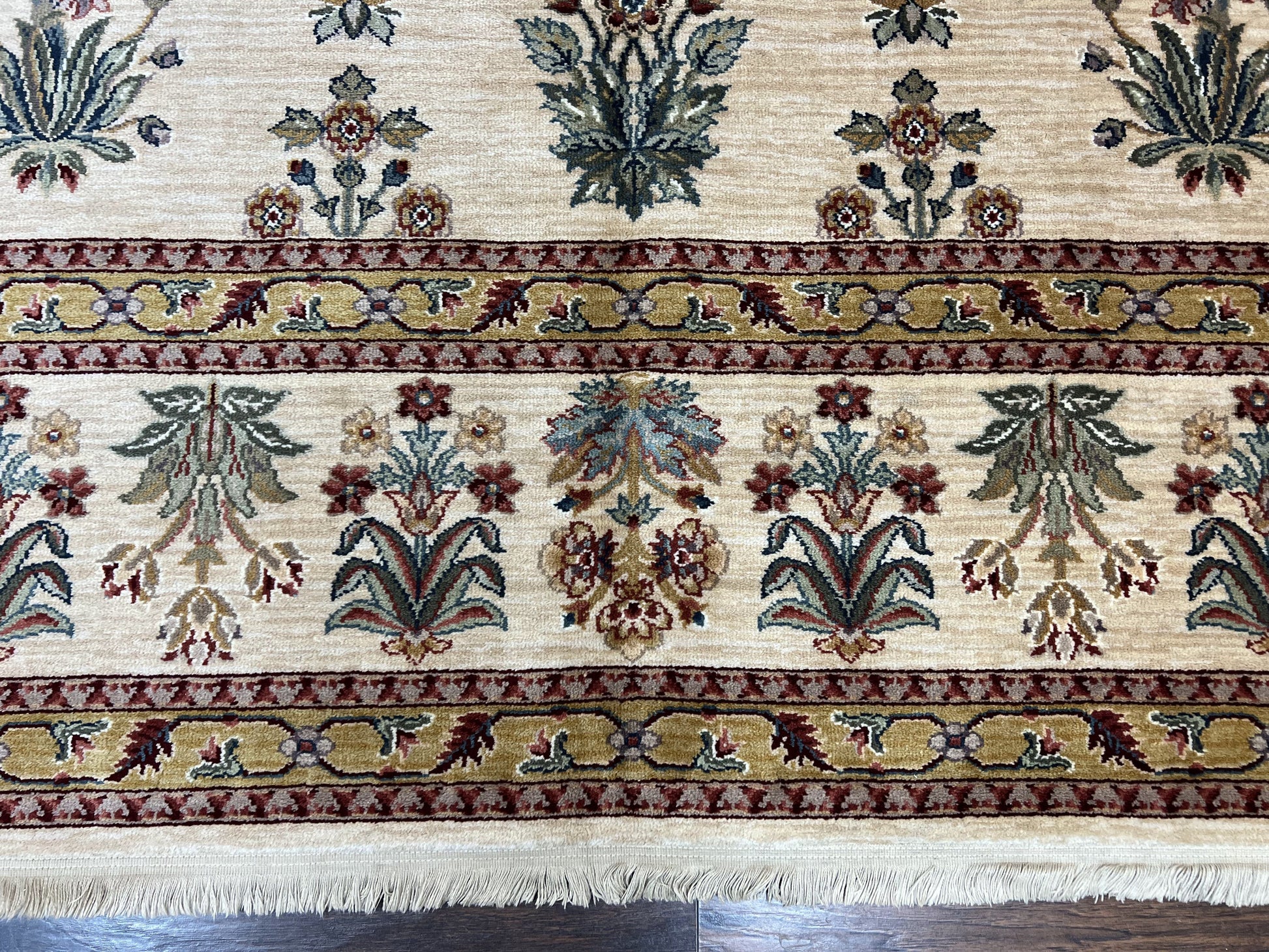Karastan Rug 8.8 x 12, Ashara Amritsar #549, Oatmeal Color, Wool Pile Karastan Carpet, Discontinued Karastan Area Rug, Decorative - Nuvé