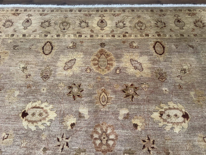 Pakistani Peshawar Rug 8x11, Indo Persian Mahal Carpet, Traditional Wool Oriental Rug - Nuvé