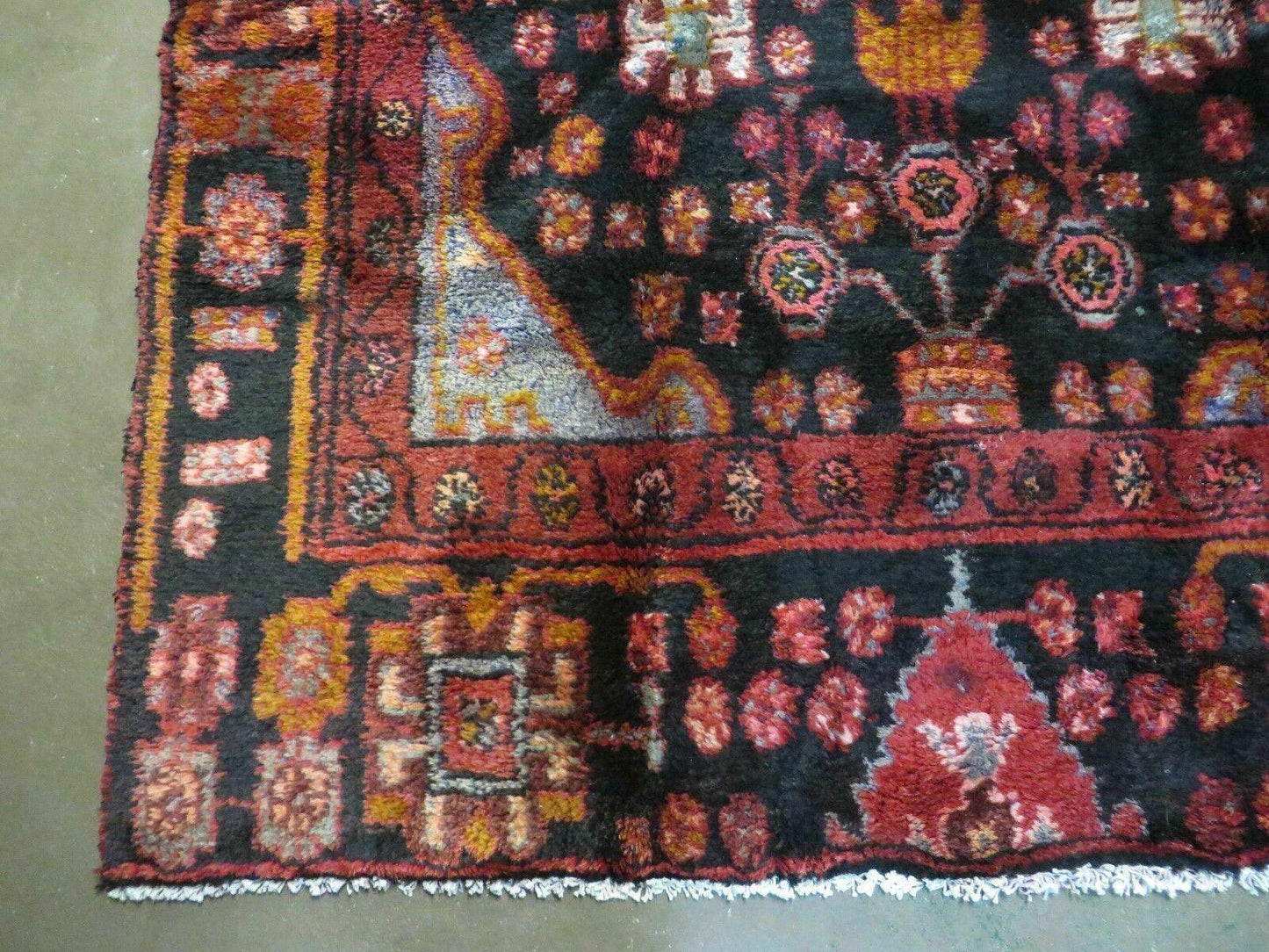 4' X 10' Antique Handmade Tribal Turkish Oriental Floral Wool Rug Organic Nice - Nuvé