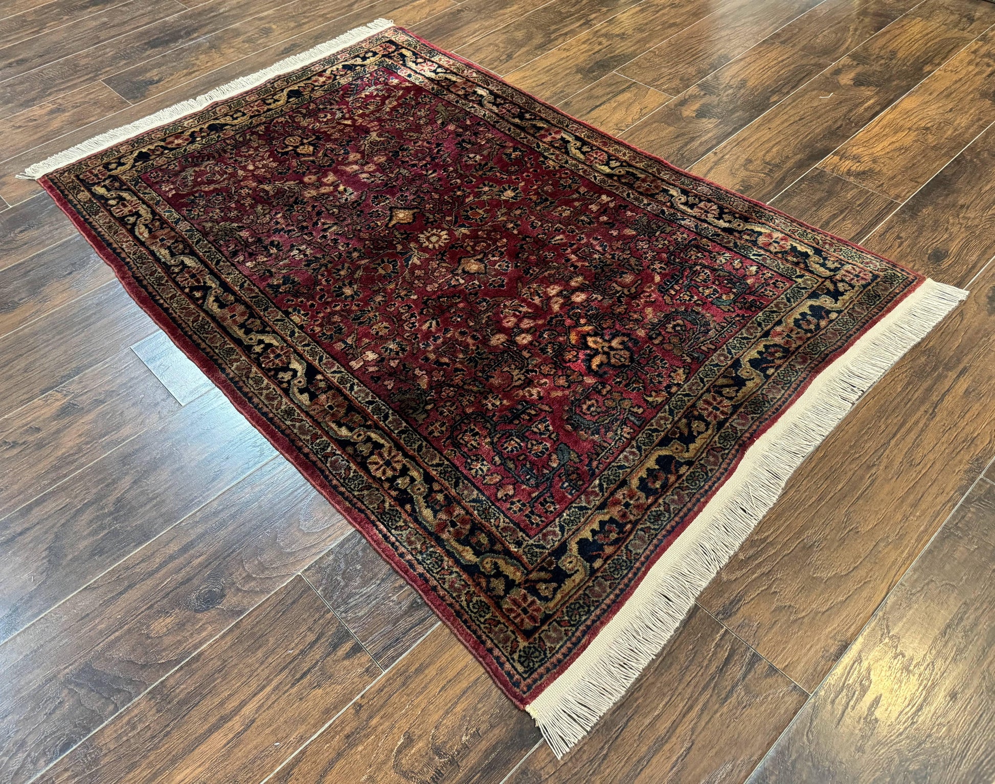 Persian Sarouk Rug 3x5, Antique Persian Carpet - Nuvé