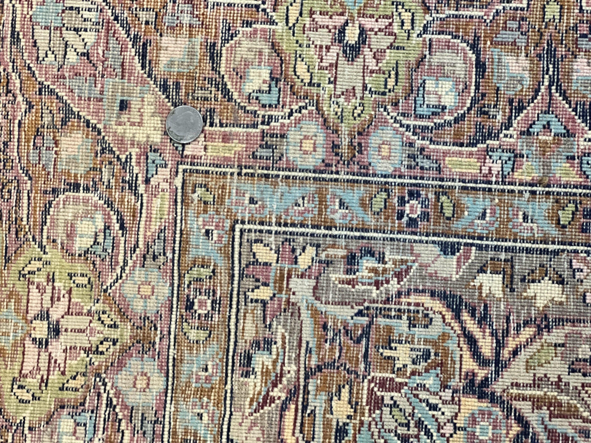 Pak Persian Rug 5x7, Navy Blue Hand Knotted Wool Oriental Carpet 5 x 7 ft, Floral Medallion, Traditional Vintage Pakistani Rug, 225 KPSI - Nuvé